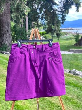 Nivo by Lanctôt Purple Golf Skort Size 8 | Athletic Tennis Golf Skirt
